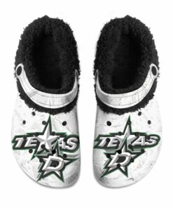 Dallas Stars Fuzzy Slippers Clog