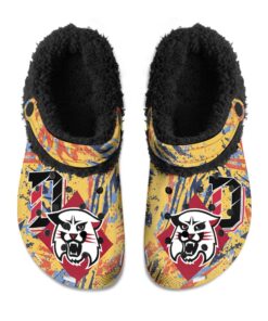 Davidson Wildcats Fuzzy Slippers Clog