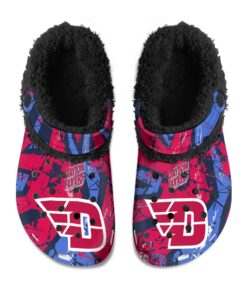 Dayton Flyers Fuzzy Slippers Clog