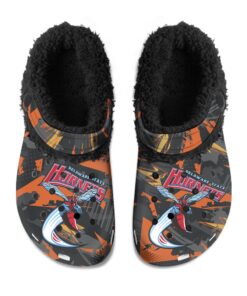 Delaware State Hornets Fuzzy Slippers Clog