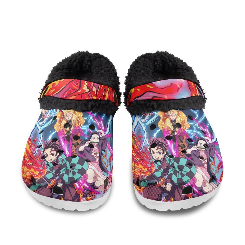 Kaido Digital Art One Piece Fuzzy Slippers Clog