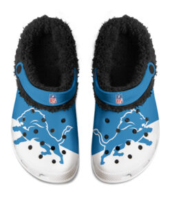 Detroit Lions Fuzzy Slippers Clog