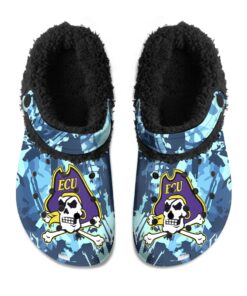 East Carolina Pirates Fuzzy Slippers Clog