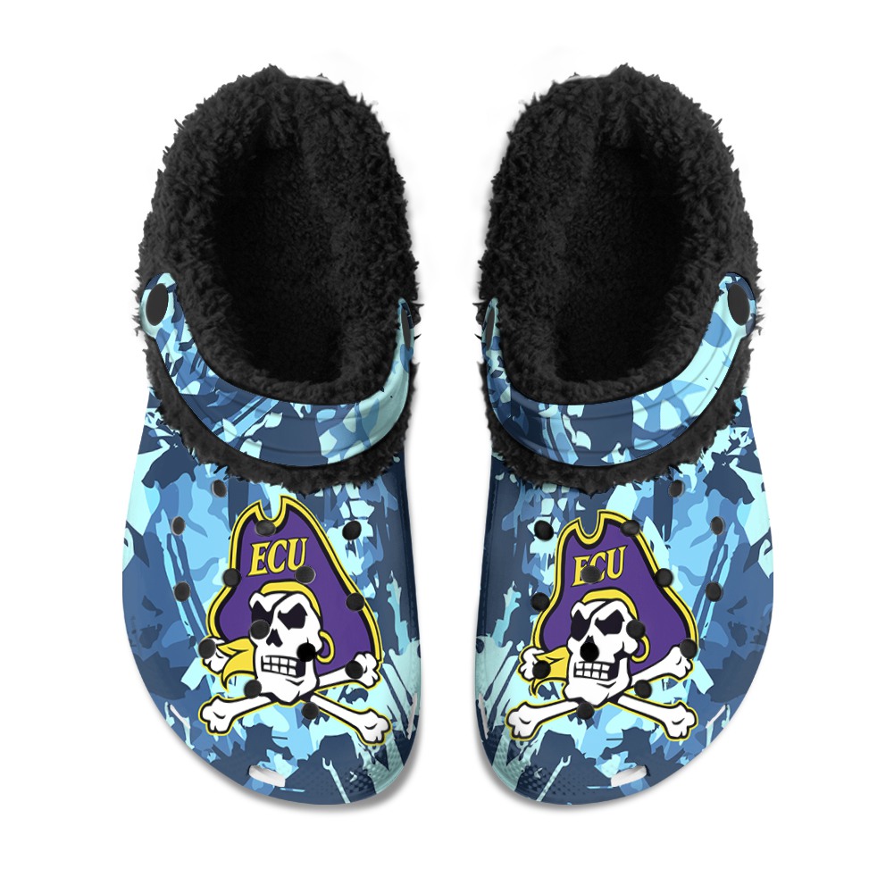 Akron Zips Fuzzy Slippers Clog