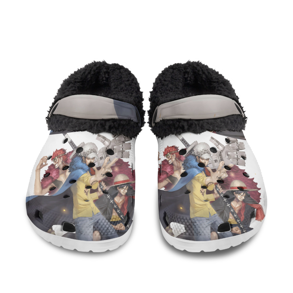 Gear 4 Snakeman Monkey Luffy Fuzzy Slippers Clog