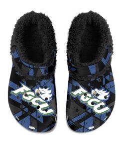 Florida Gulf Coast Eagles Fuzzy Slippers Clog