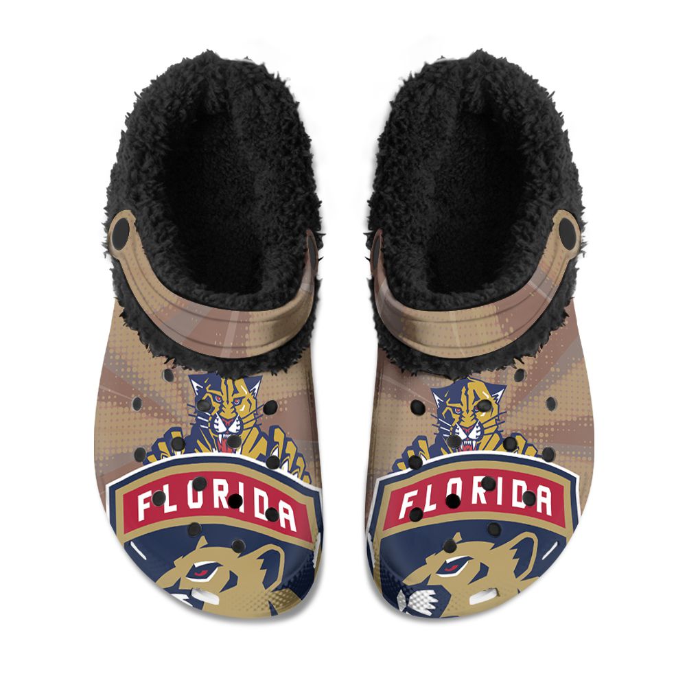 Columbus Blue Jackets Fuzzy Slippers Clog