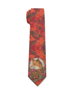 Fox Art Cravat Allover Print