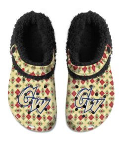 George Washington Colonials Fuzzy Slippers Clog