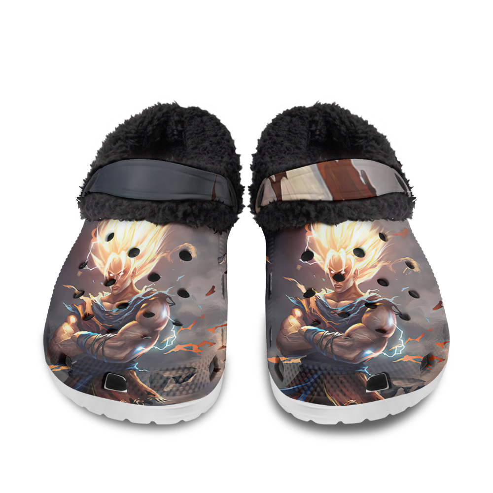 Chainsaw Man HD Colourful Denji Fuzzy Slippers Clog