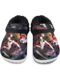 Heterochromia Ichiro Yamada Fuzzy Slippers Clog