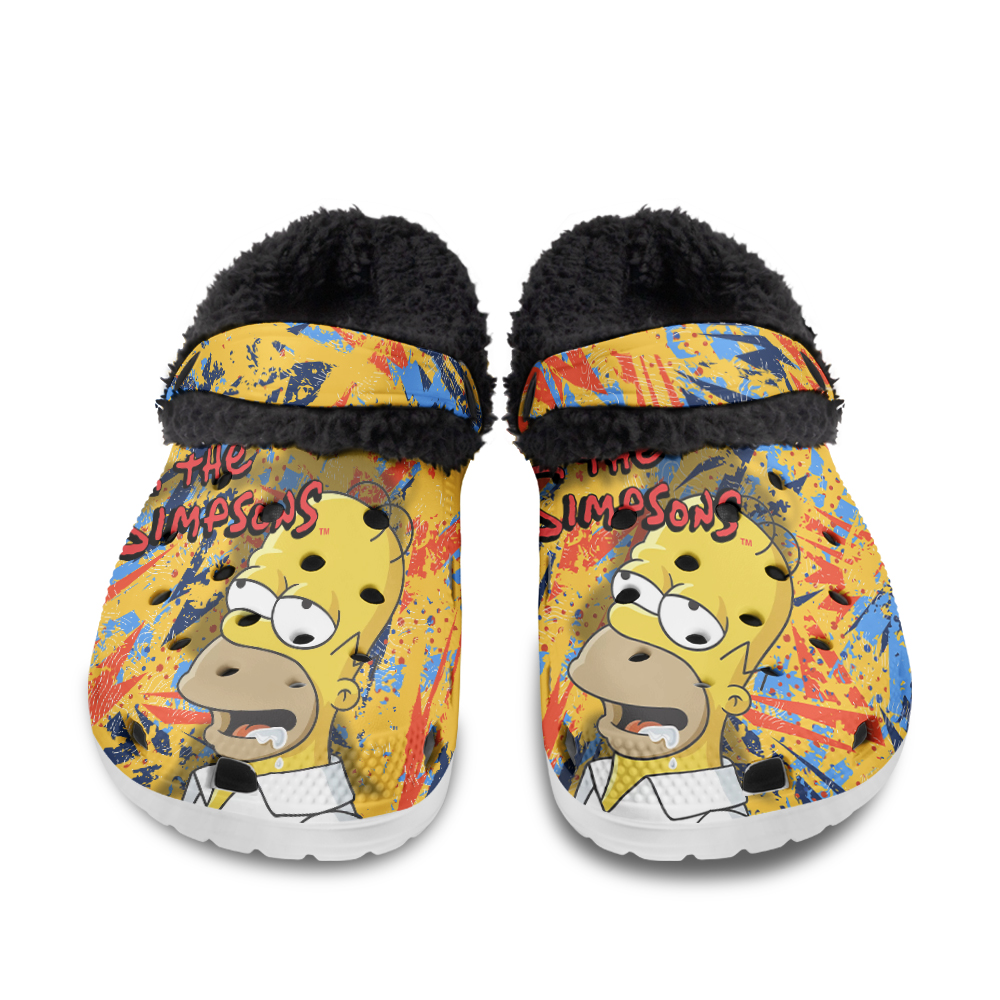 Green version of Rick _ Morty Fuzzy Slippers Clog