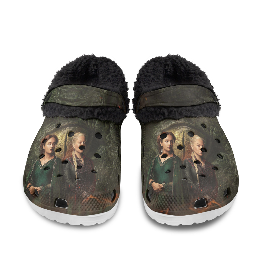 Godzilla Vs Kong Fuzzy Slippers Clog