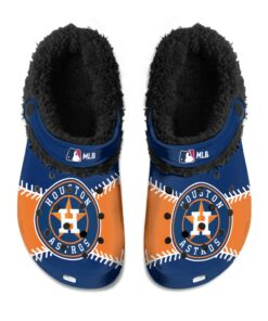 Houston Astros Fuzzy Slippers Clog