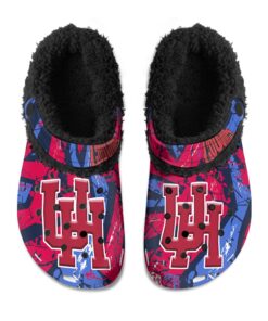 Houston Cougars Fuzzy Slippers Clog