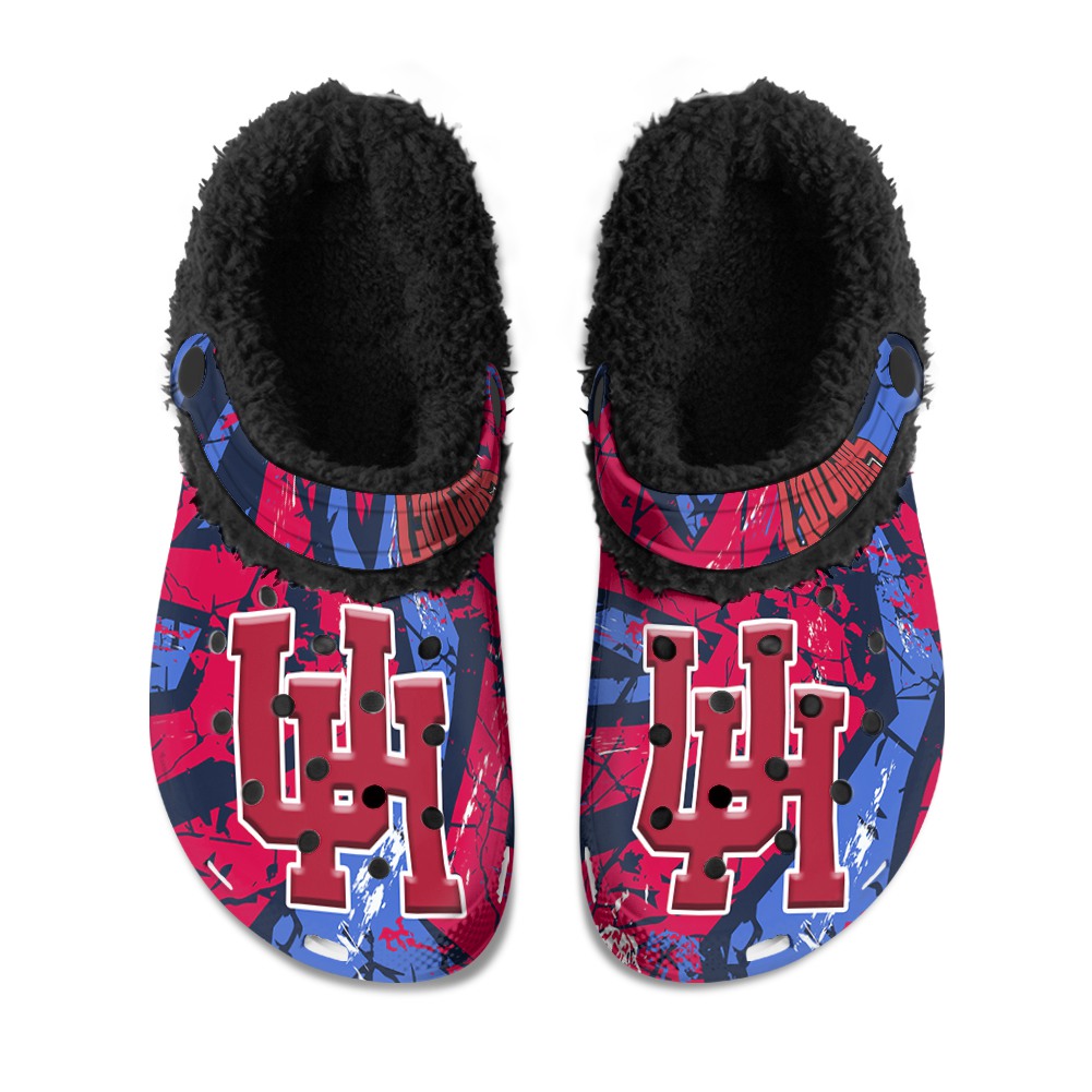 Temple Owls Fuzzy Slippers Clog