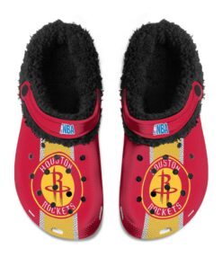 Houston Rockets Fuzzy Slippers Clog