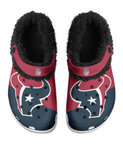 Houston Texans Fuzzy Slippers Clog