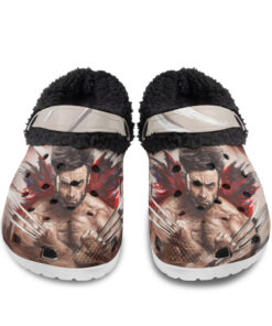 Hugh Jackman As Wolverine Fuzzy Slippers Clog