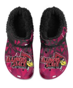 Illinois State Redbirds Fuzzy Slippers Clog