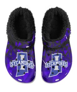 Indiana State Sycamores Fuzzy Slippers Clog