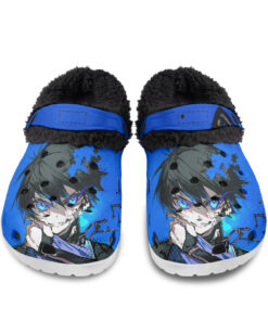 Isagi Yoichi Blue Lock Fuzzy Slippers Clog