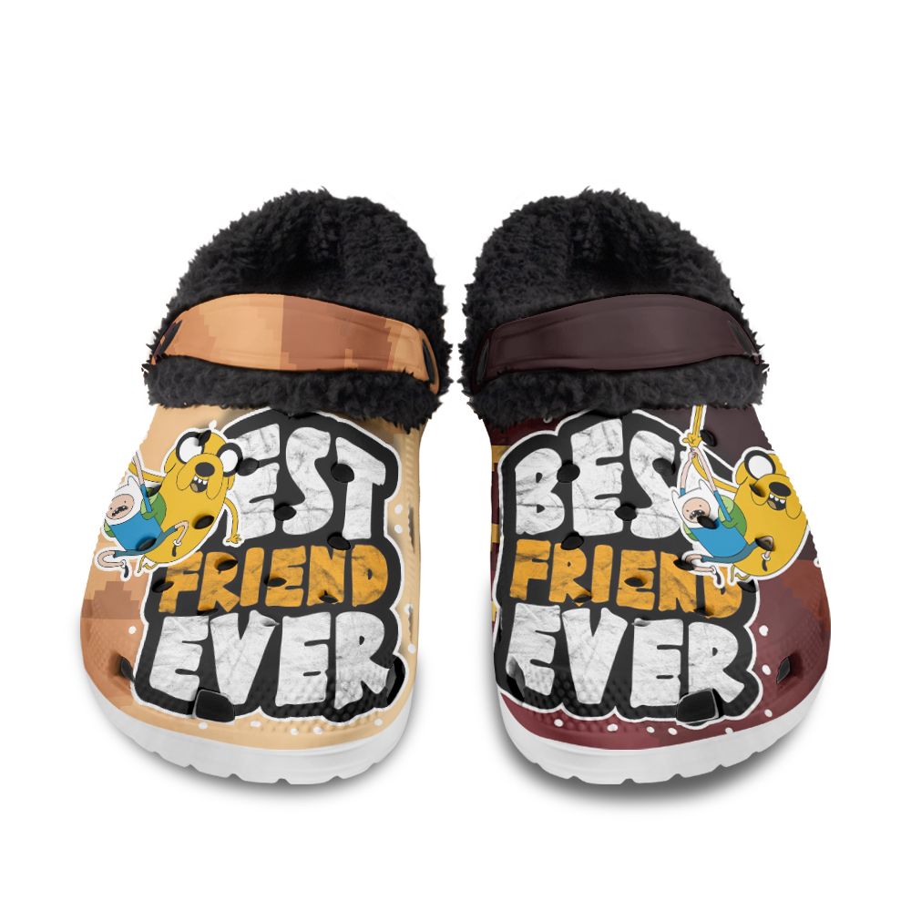 Mickey and Pluto Fuzzy Slippers Clog