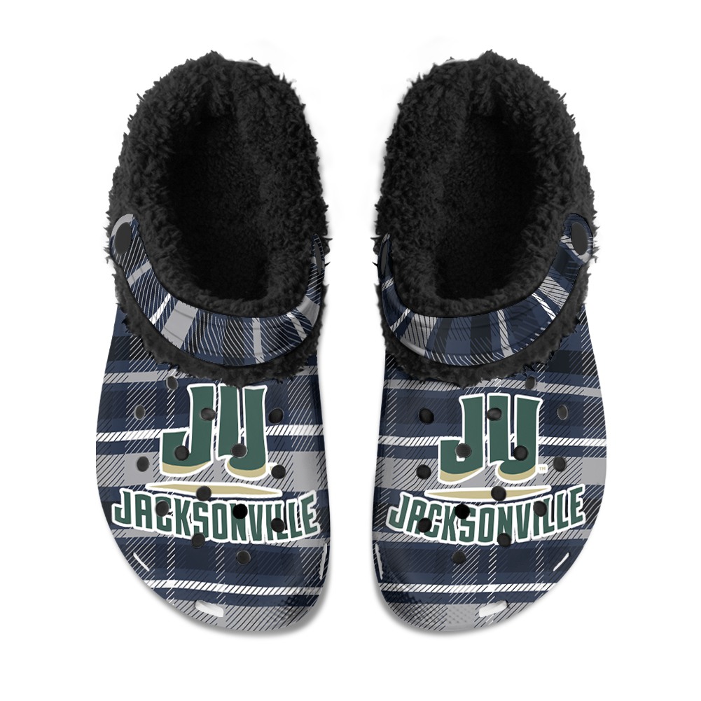 Jacksonville Dolphins Fuzzy Slippers Clog