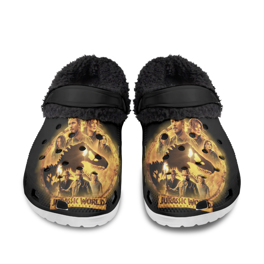 Jurassic World 3 Dominion Fuzzy Slippers Clog