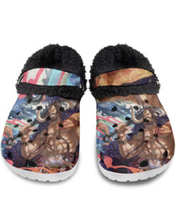 Kaido Digital Art One Piece Fuzzy Slippers Clog