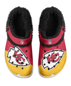 Kansas City Chiefs Fuzzy Slippers Clog