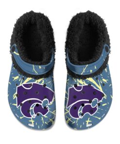 Kansas State Wildcats Fuzzy Slippers Clog