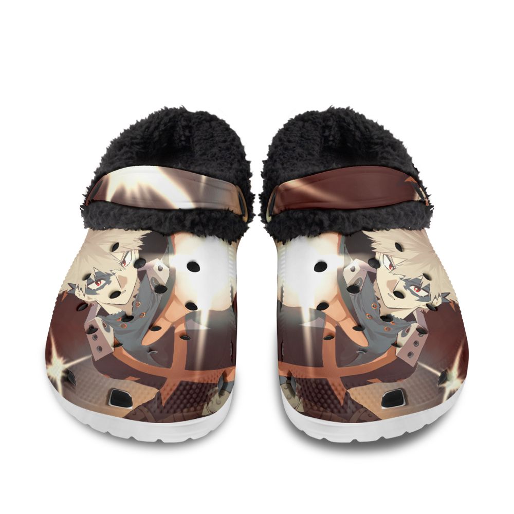 One Piece Luffy Fuzzy Slippers Clog