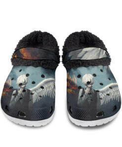 Ken Kaneki Fire Wings Fuzzy Slippers Clog