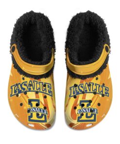 La Salle Explorers Fuzzy Slippers Clog