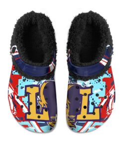 Lipscomb Bisons Fuzzy Slippers Clog