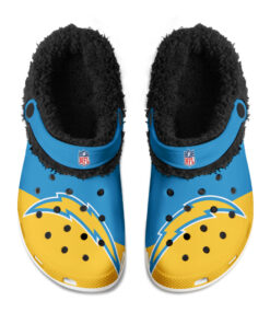 Los Angeles Chargers Fuzzy Slippers Clog