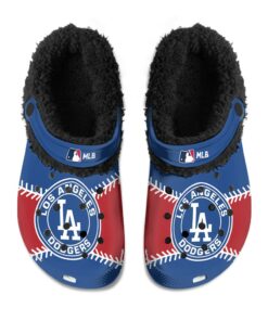 Los Angeles Dodgers Fuzzy Slippers Clog