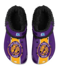 Los Angeles Lakers Fuzzy Slippers Clog