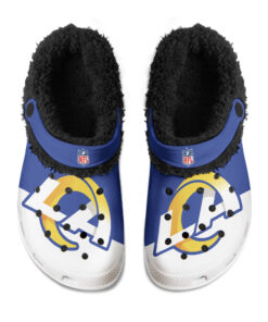 Los Angeles Rams Fuzzy Slippers Clog