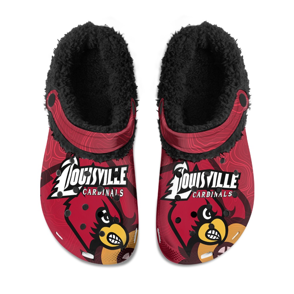 Kansas Jayhawks Fuzzy Slippers Clog