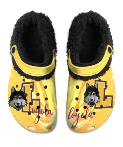 Loyola Chicago Ramblers Fuzzy Slippers Clog