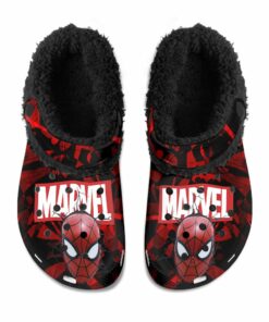 MARVEL SPIDERMAN Fuzzy Slippers Clog