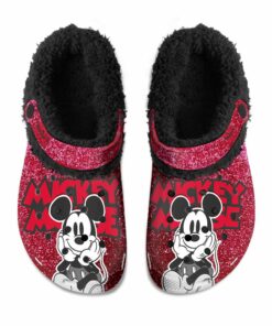 MICKEY MOUSE Fuzzy Slippers Clog