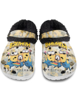 MINION BANANA Fuzzy Slippers Clog