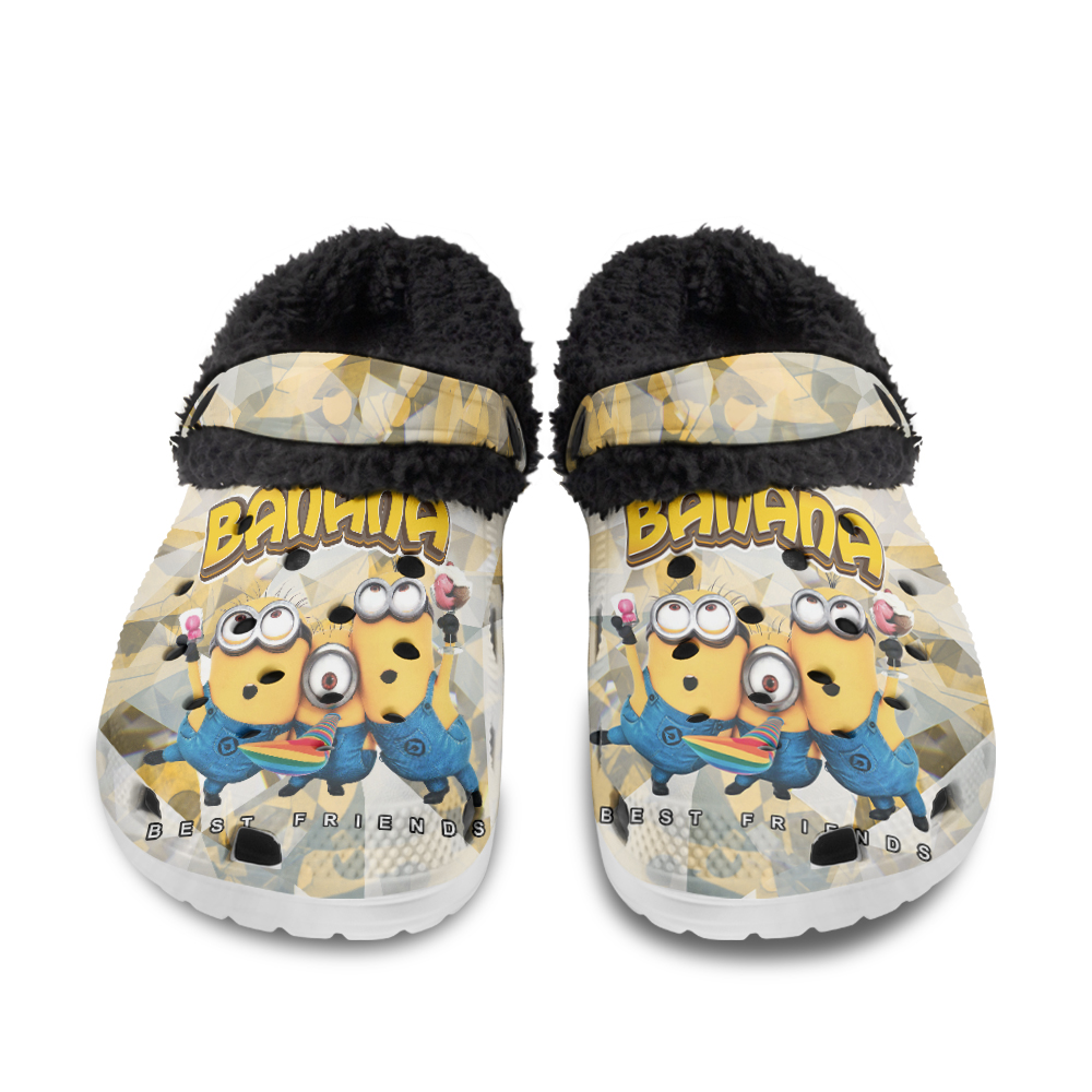 Mickey and Pluto Fuzzy Slippers Clog