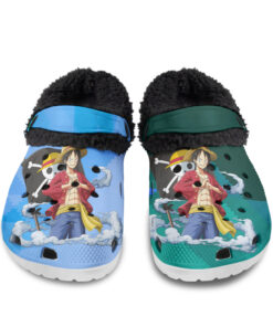 MONKEY D LUFFY Fuzzy Slippers Clog