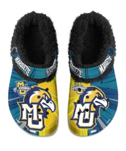 Marquette Golden Eagles Fuzzy Slippers Clog