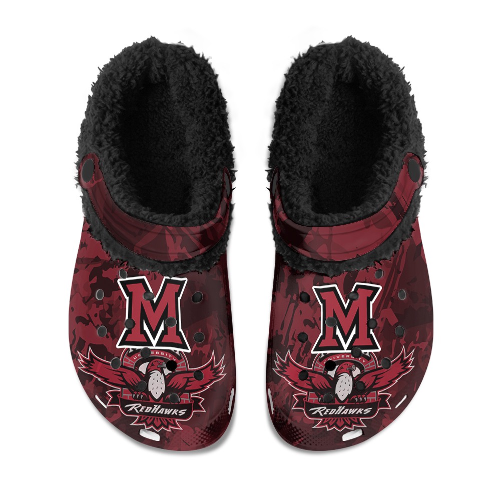 Northern Illinois Huskies Fuzzy Slippers Clog