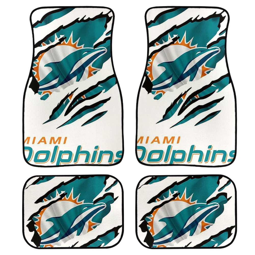 Miami Dolphins We_re Ready Car Floor Mats